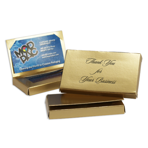 Business Card window with flap Gold Lustre (250/cs)