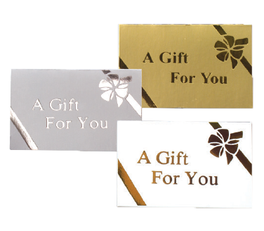 Gift Cards - Printed "A Gift for You", Folding