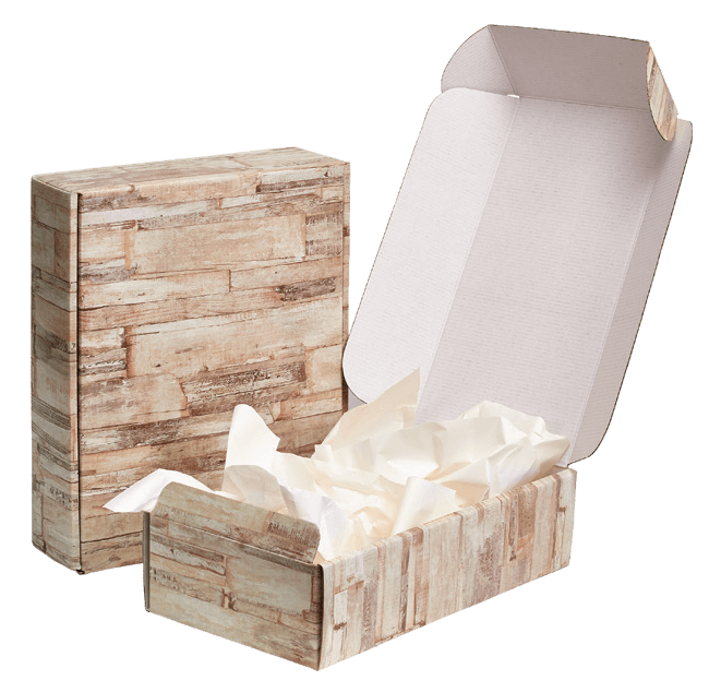 Barn Wood E-Commerce Boxes & Shippers, Made in Italy