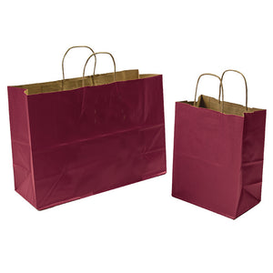 Burgundy Paper Shopping Bags