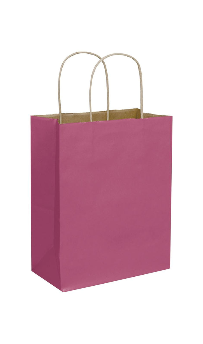 Cerise Paper Shopping Bags