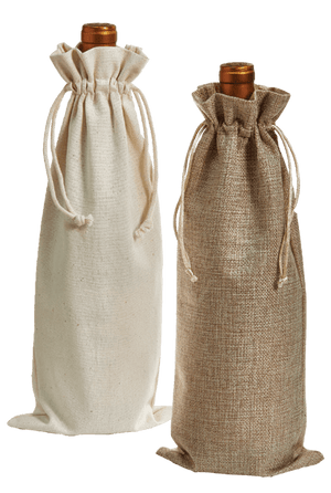 Cotton Wine Bags, Single Bottle