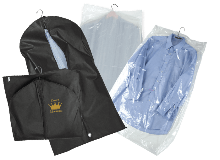 White Garment Bags on a Roll (333/cs)