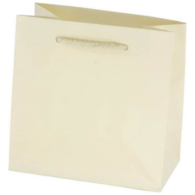 Ivory Matte Euro Tote Shoppers