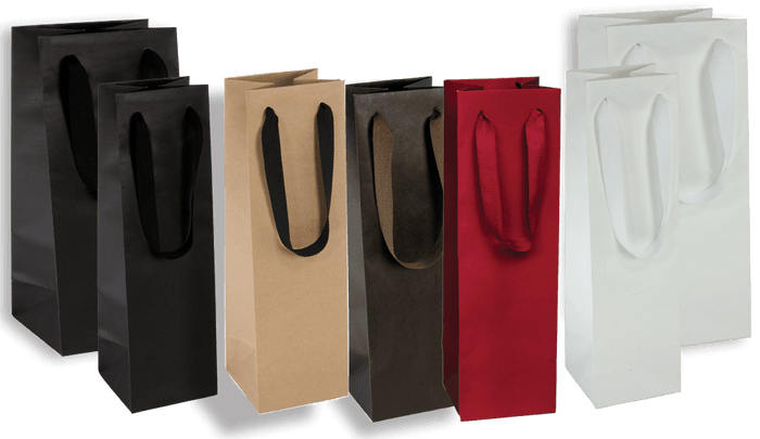 Wine Bags, Manhattan Style with Twill Handles