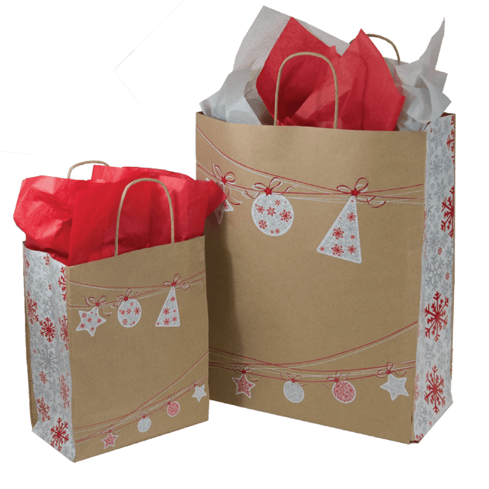 Ornament Sway Holiday Collection Paper Shoppers