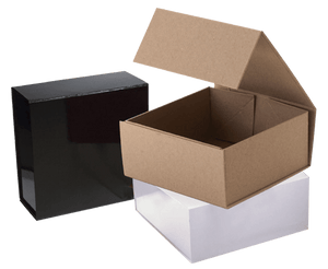 Rigid Folding Boxes with Magnetic Closure