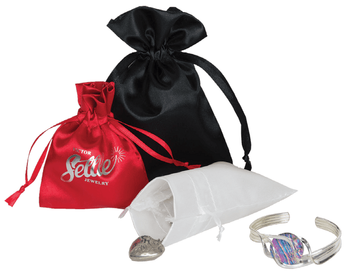 Satin Bags with Ribbon Drawcord